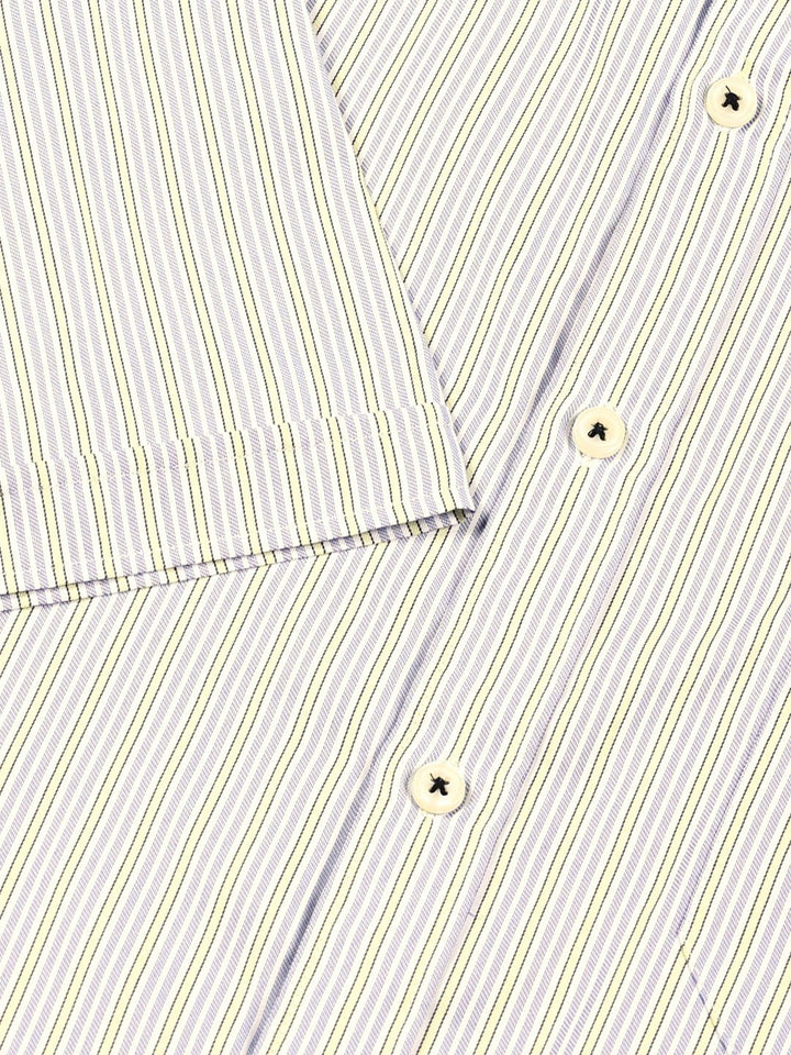 Thomas Scott Men Smart Spread Collar Pinstripes Striped Cotton Formal Shirt