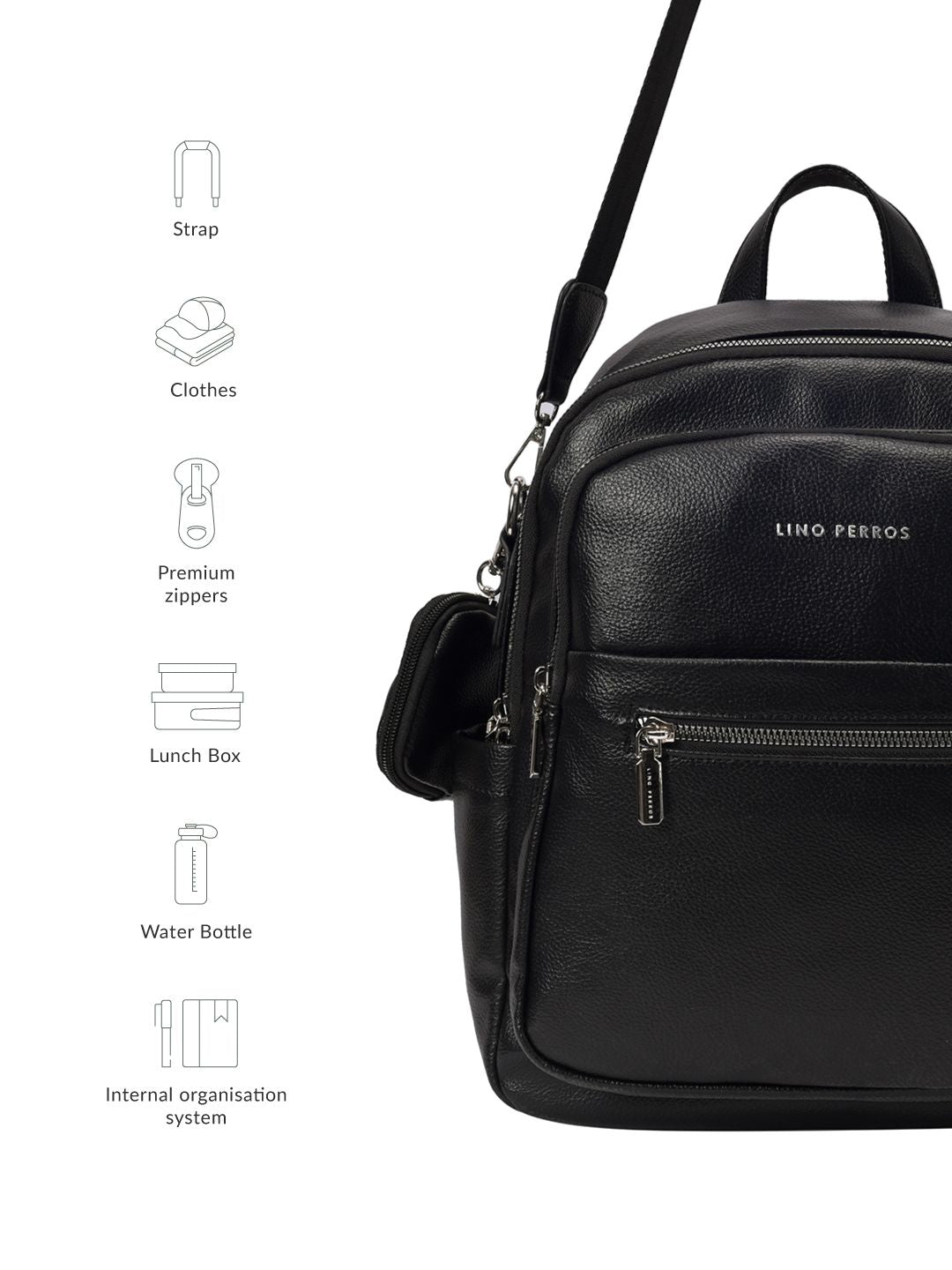 Lino Perros Women Backpack With Pouch