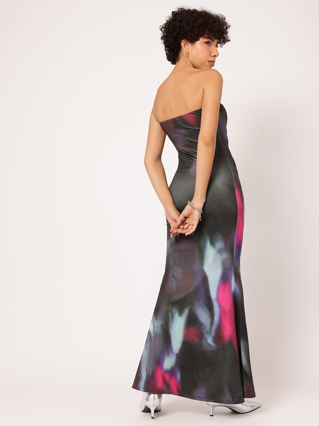 DressBerry Summertime Bliss Printed Bodycon Maxi Dress