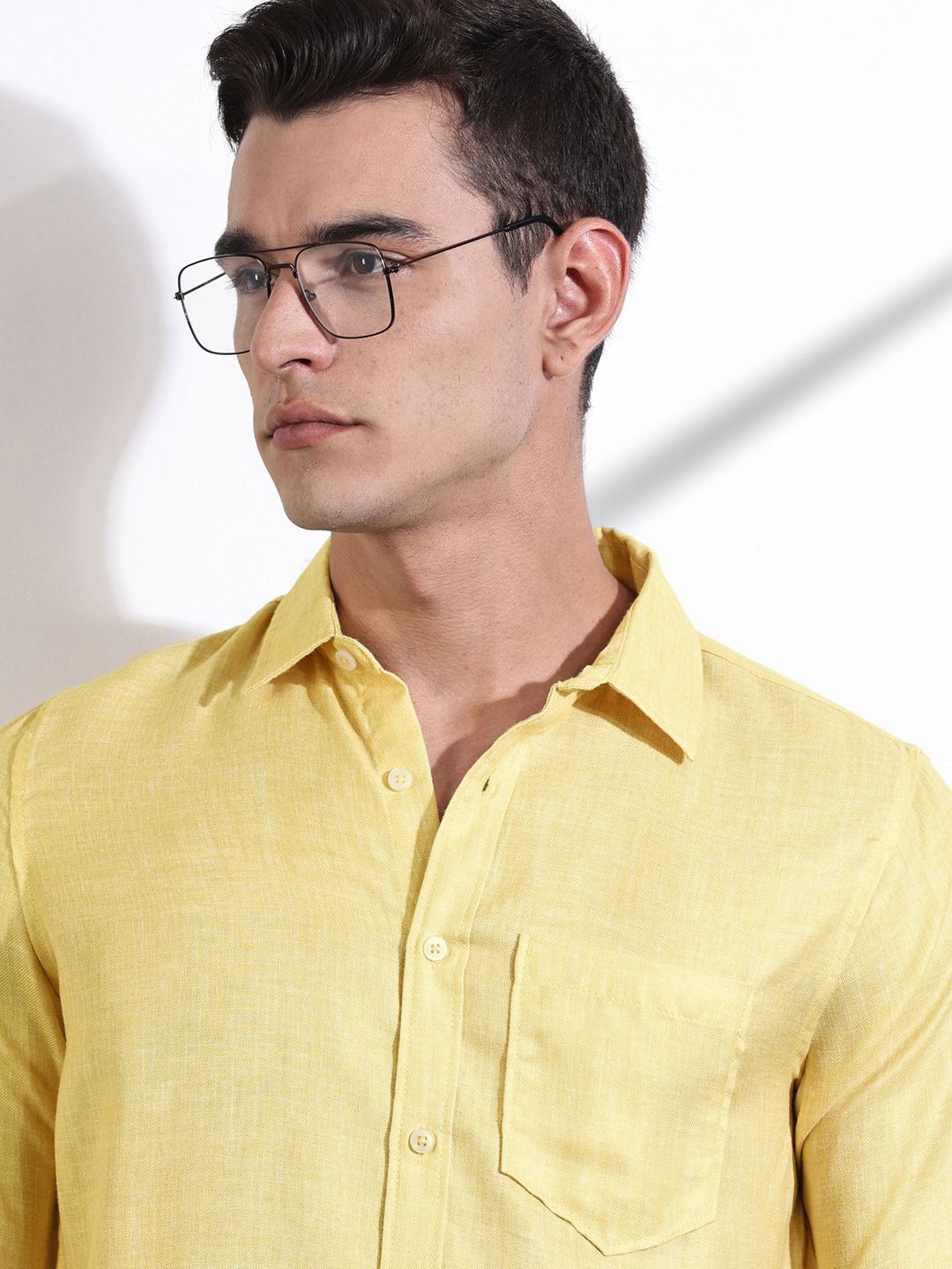 Thomas Scott Men Classic Slim Fit Opaque Casual Shirt