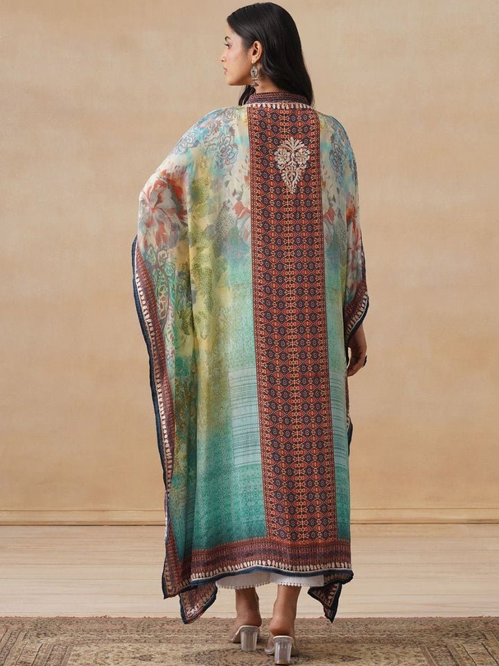 Rumah Chikankari Wanita Bercetak Chikankari Crepe Kurta