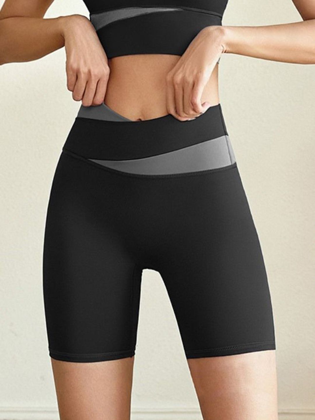 HRX by Hrithik Roshan Women Slim Fit High-Rise Yoga Sports Shorts