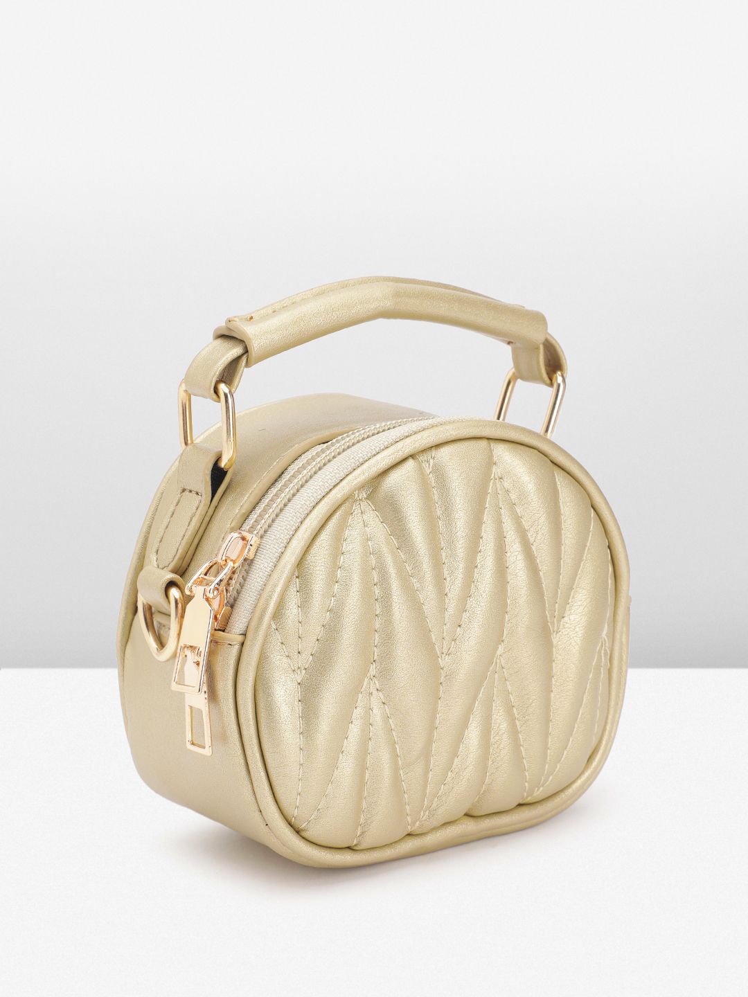 DressBerry Quilted Handheld Bag with Detachable Sling Strap