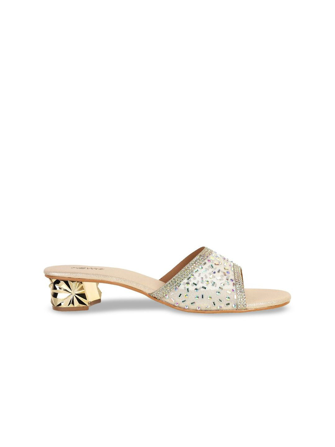 Metro Women Embellished Block Heel Sandals