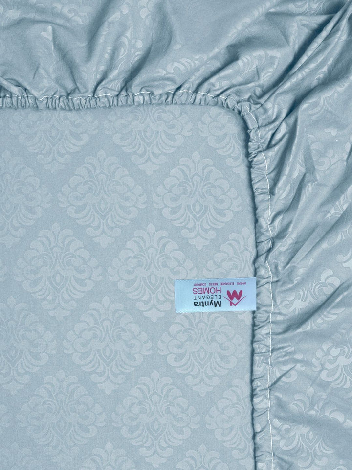Myntra Elegant Homes Blue Floral 300 TC Cadar Katil King dengan 2 Sarung Bantal