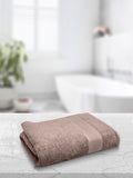 MYTRIDENT Brown Solid Pure Cotton 500 GSM Soft  Plush Bath Towel