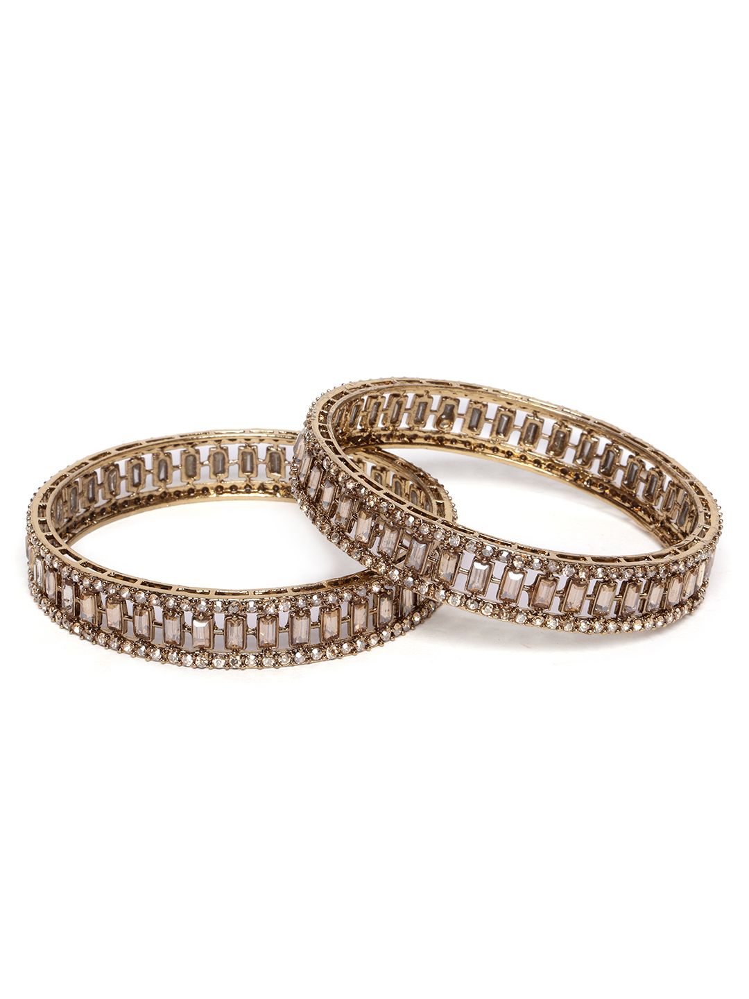 Set PANASH 2 Gelang Bertali Berlian Amerika Bersalut Emas