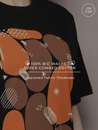 DILLINGER Graphic Printed Oversized Pure Cotton T-shirt