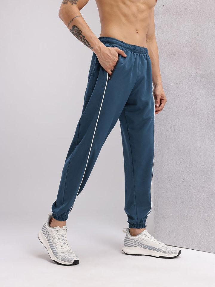 HRX by Hrithik Roshan Men Printed Detail Contrast Piping Training Joggers