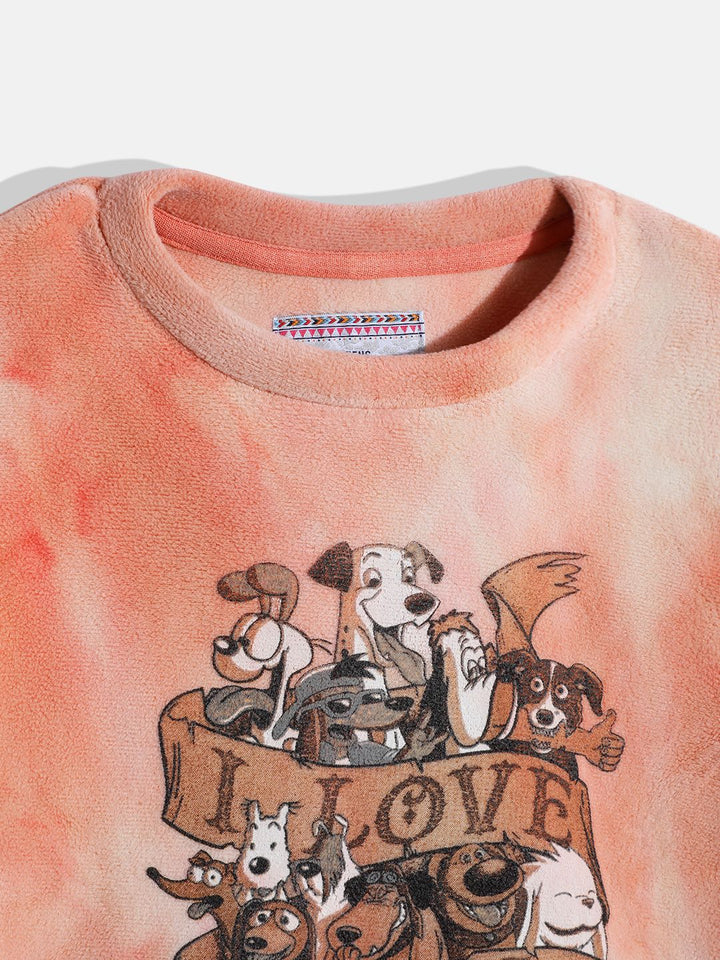 Monte Carlo Kids Girls Long Sleeves Printed Sweatshirt