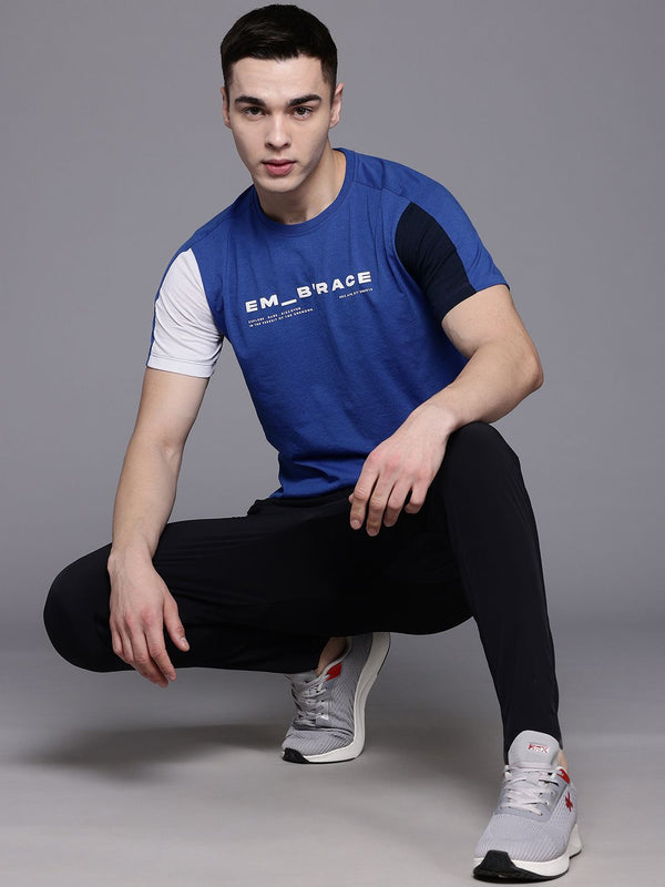 HRX by Hrithik Roshan Typography Colourblocked Lifestyle T-shirt