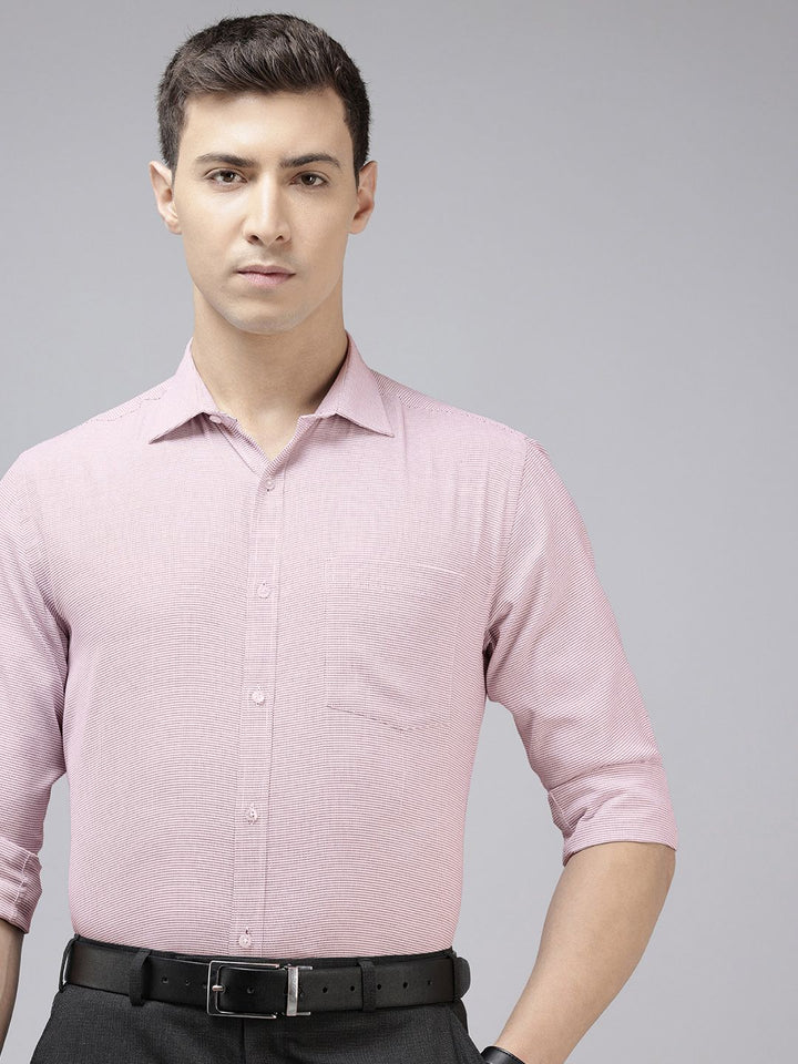 Park Avenue Textured Slim Fit Formal Shirt
