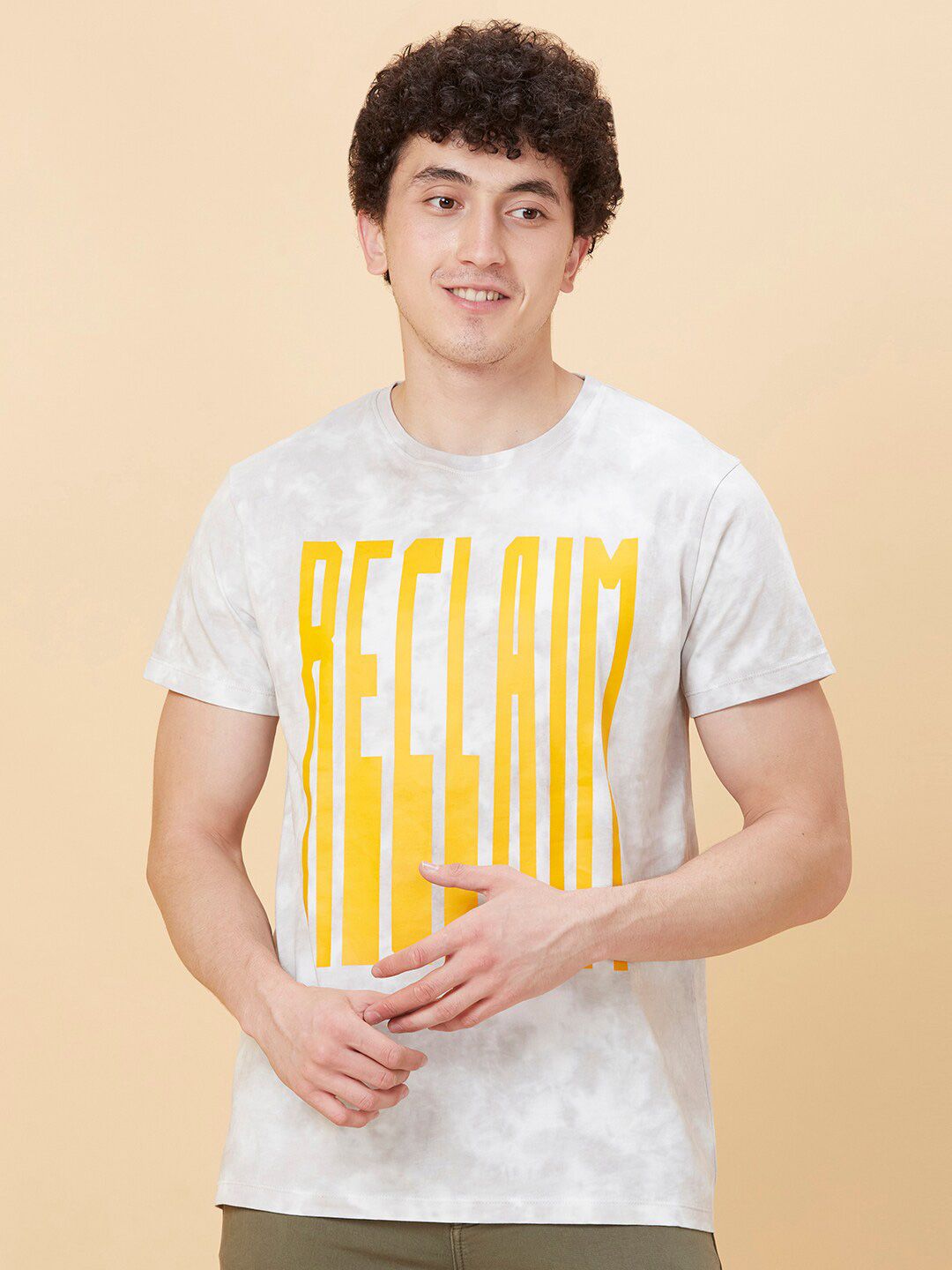 Being Human Typography Printed Cotton Round Neck T-shirt