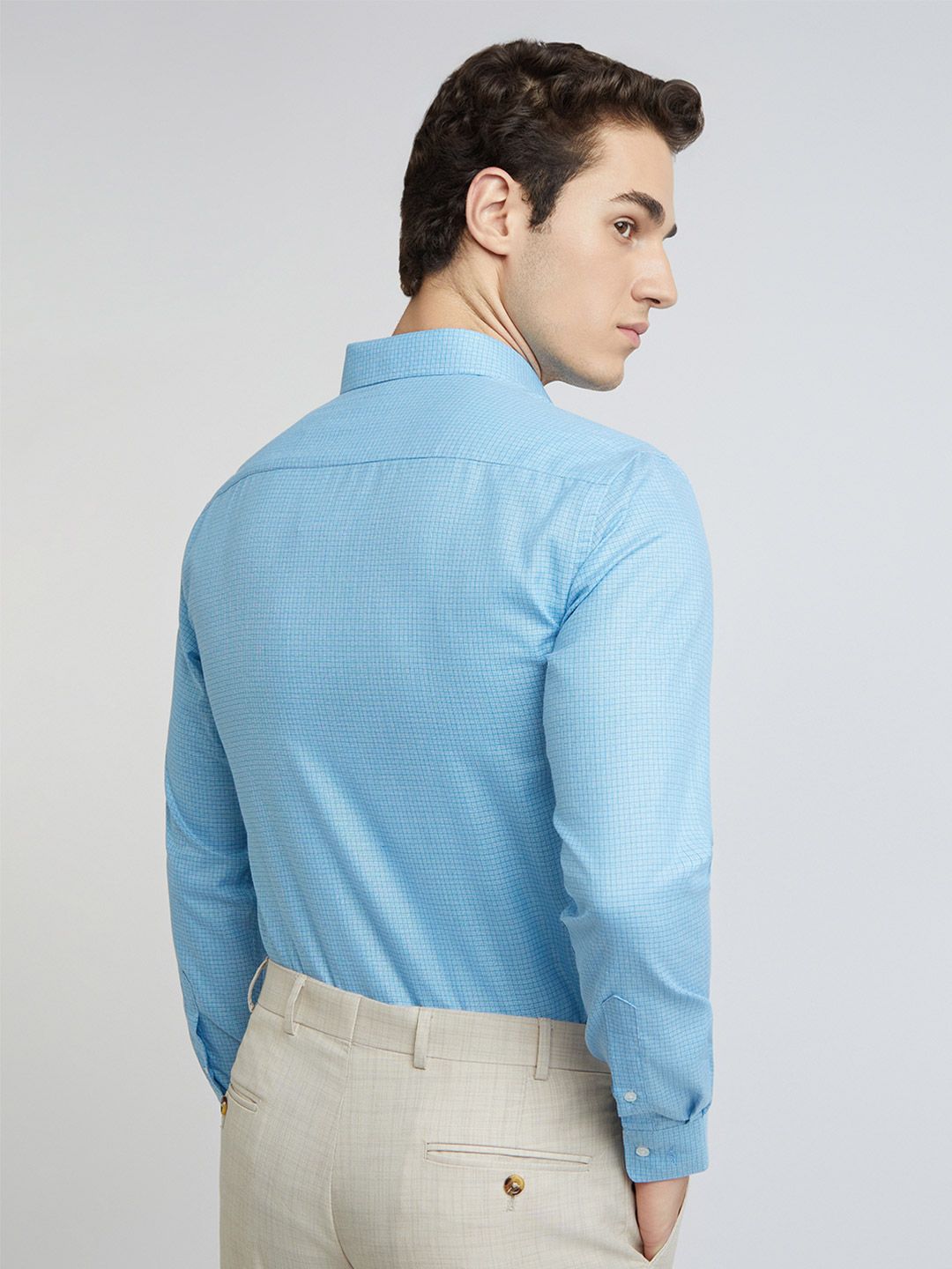 Park Avenue Slim Fit Self Design Opaque Formal Shirt