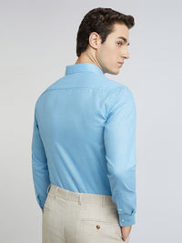 Park Avenue Slim Fit Self Design Opaque Formal Shirt