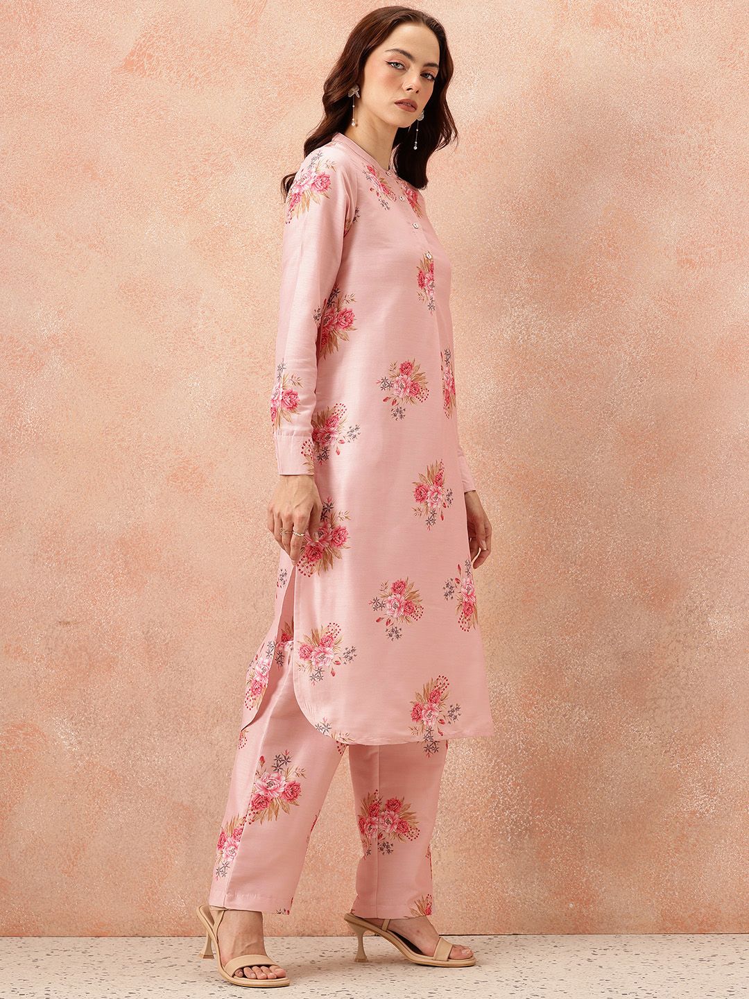 all about you Floral Print Kurta with Trousers
