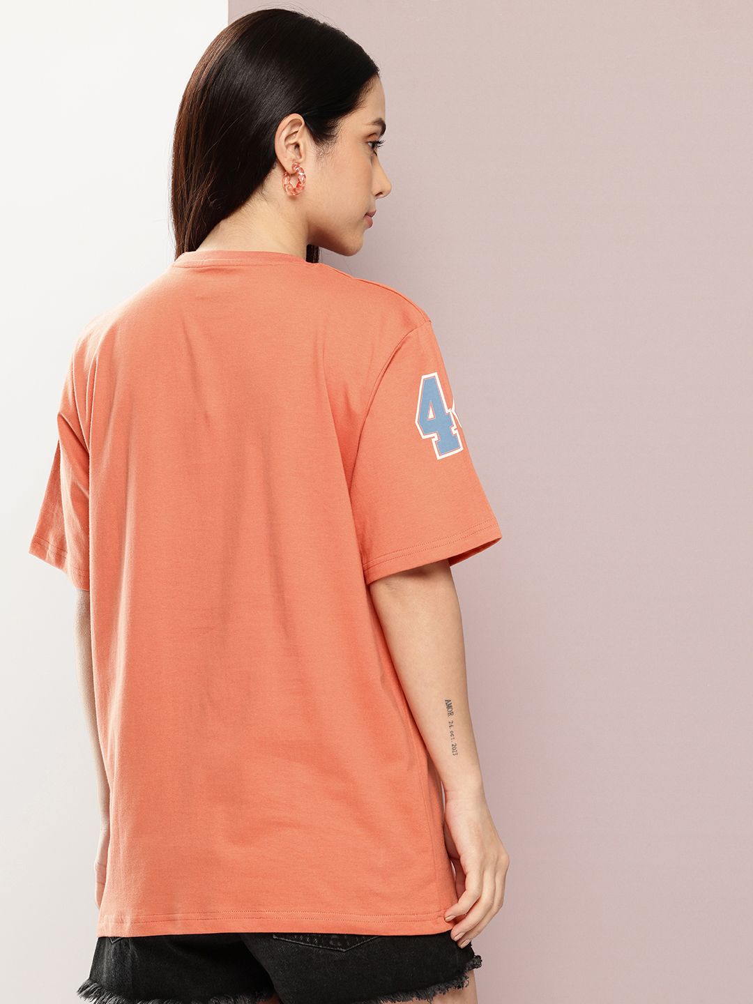 Dillinger Women Short Sleeve Oversized Printed Tshirt