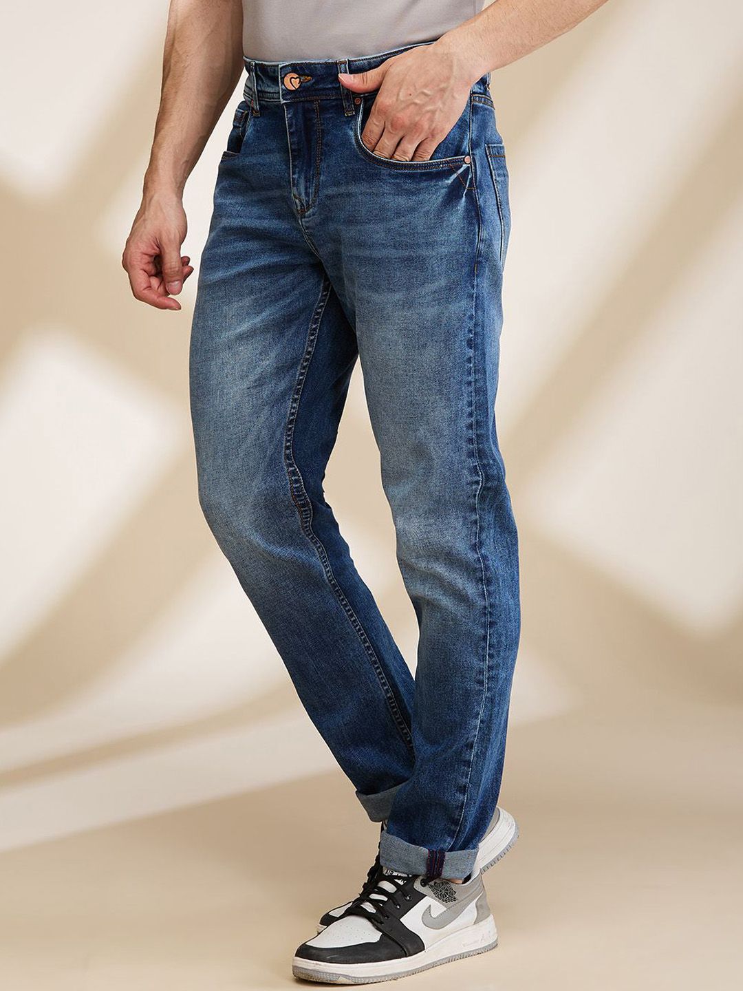 Being Human Men Slim Fit Light Fade Jeans