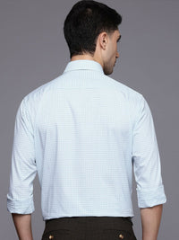 Raymond Slim Fit Checked Pure Cotton Formal Shirt