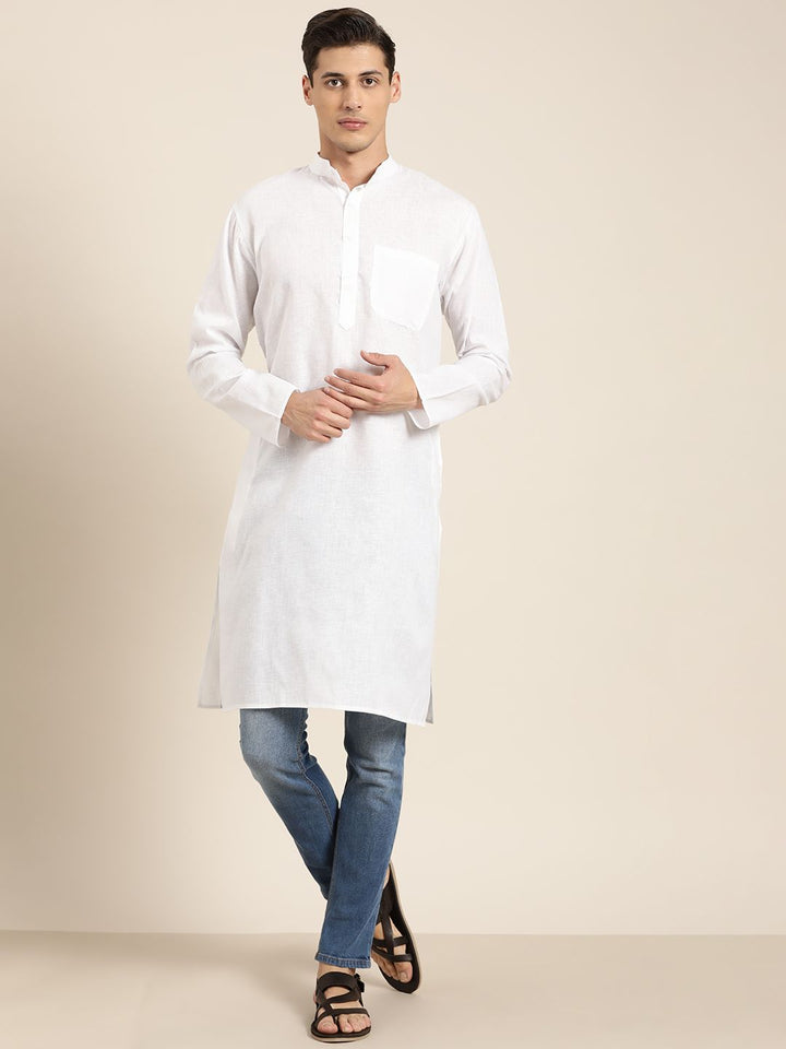 SOJANYA Kurta Putih Lelaki