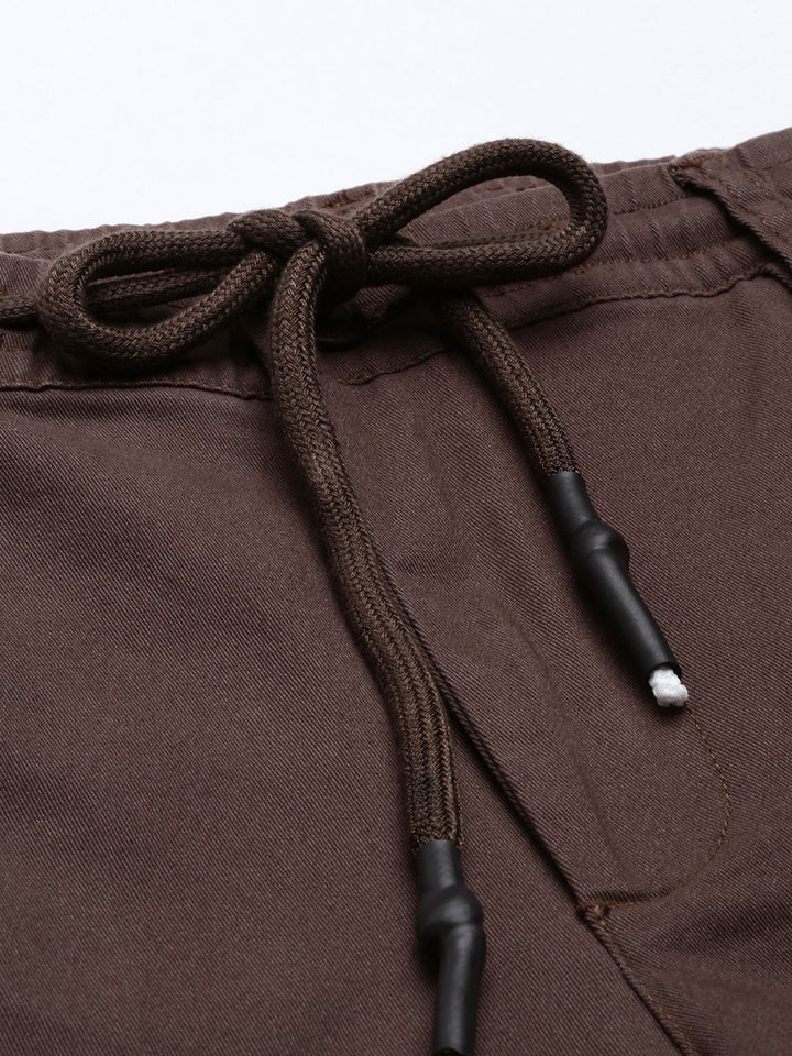 The Indian Garage Co Men Brown Slim Fit Chinos Trousers