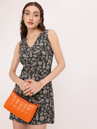 DressBerry Cute Feminine Floral Fantasy Printed A-Line Mini Dress