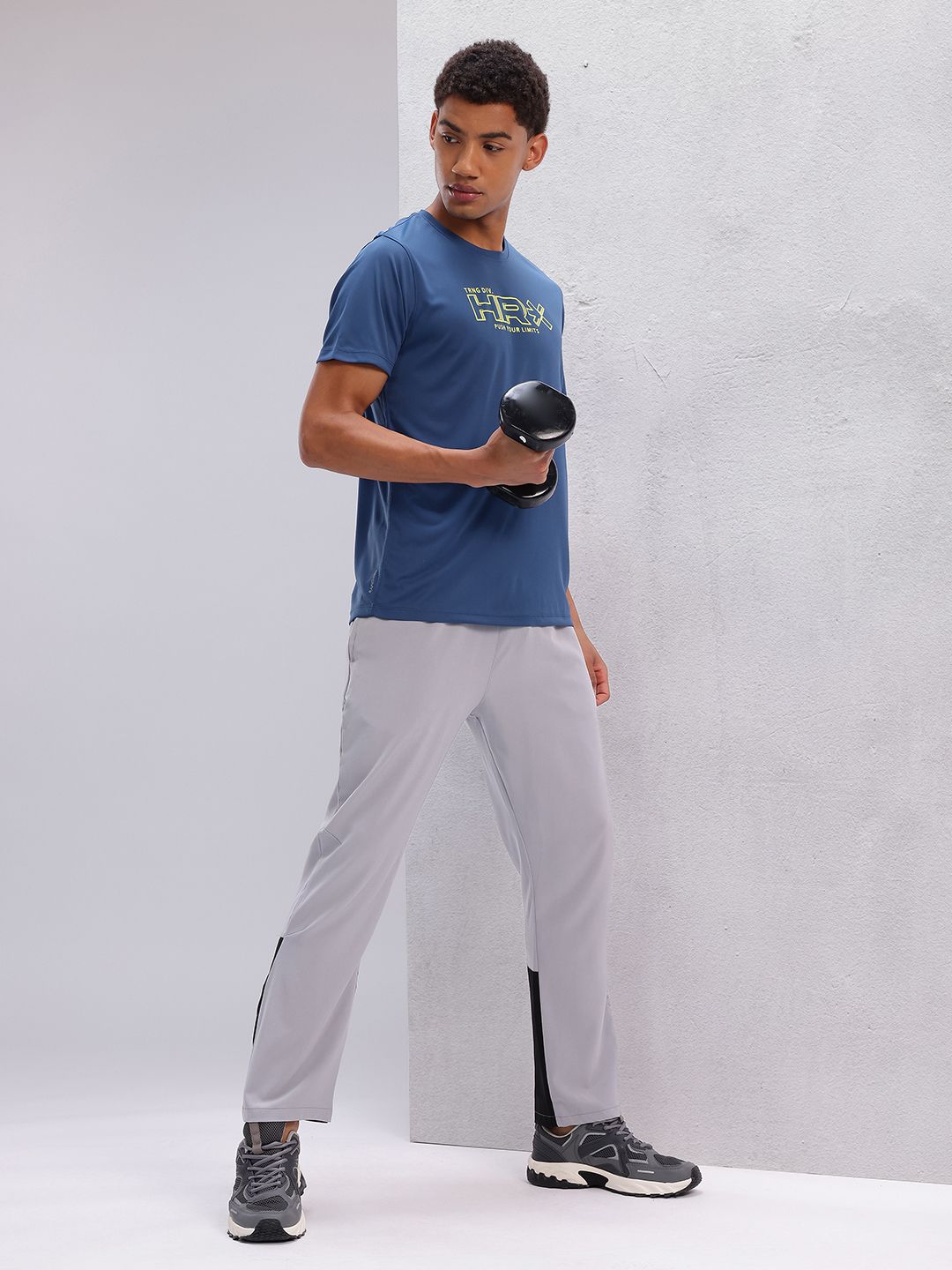 HRX by Hrithik Roshan Brand Logo Print Training T-shirt