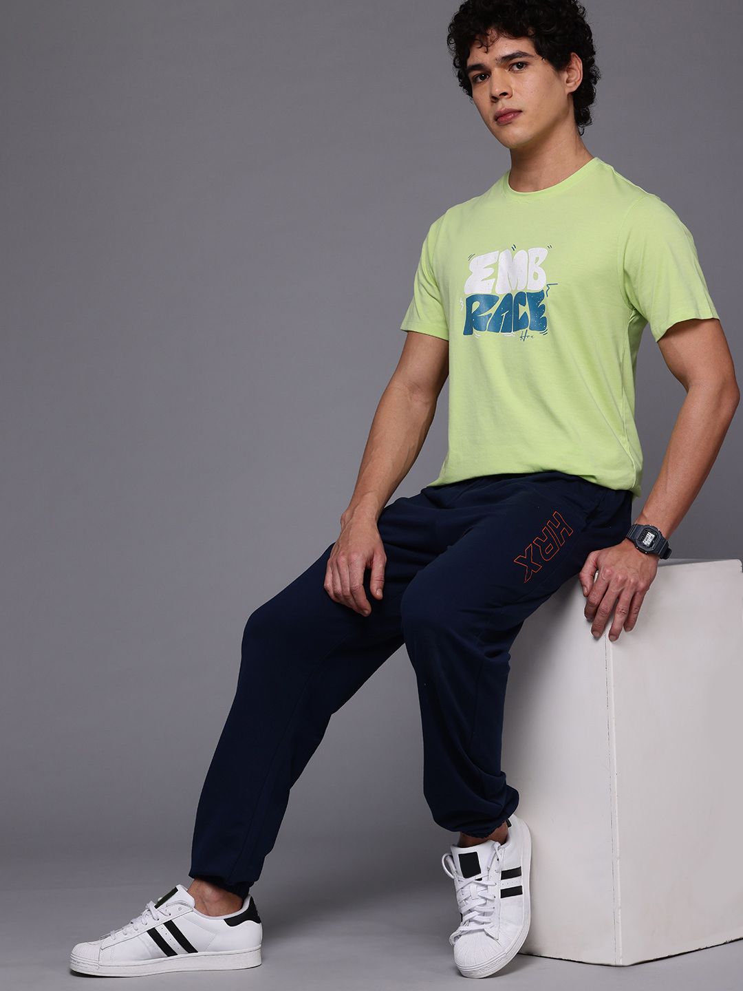 HRX by Hrithik Roshan Typography Printed Lifestyle T-shirt