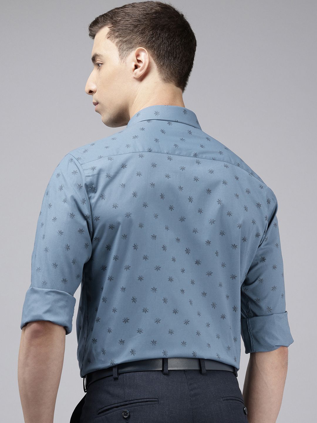 Park Avenue Slim Fit Floral Printed Formal Shirt