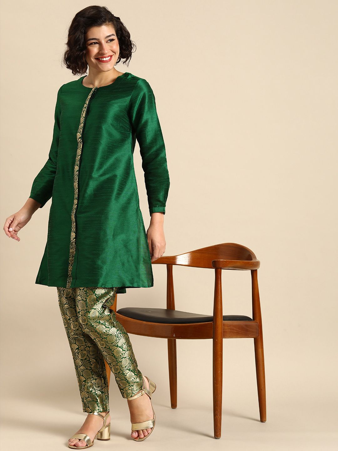 Anouk Women Regular Kurta With Trousers