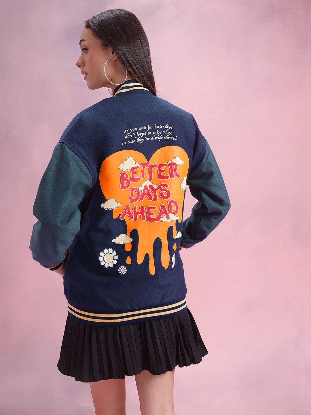DressBerry Printed Bomber Jacket