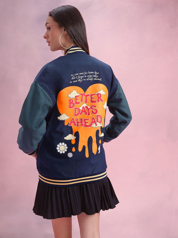 DressBerry Printed Bomber Jacket