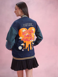 DressBerry Printed Bomber Jacket