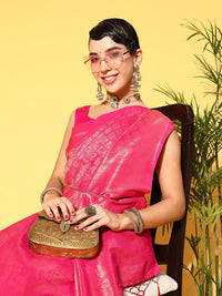 Saree mall Ethnic Motifs Saree with Woven Design Border
