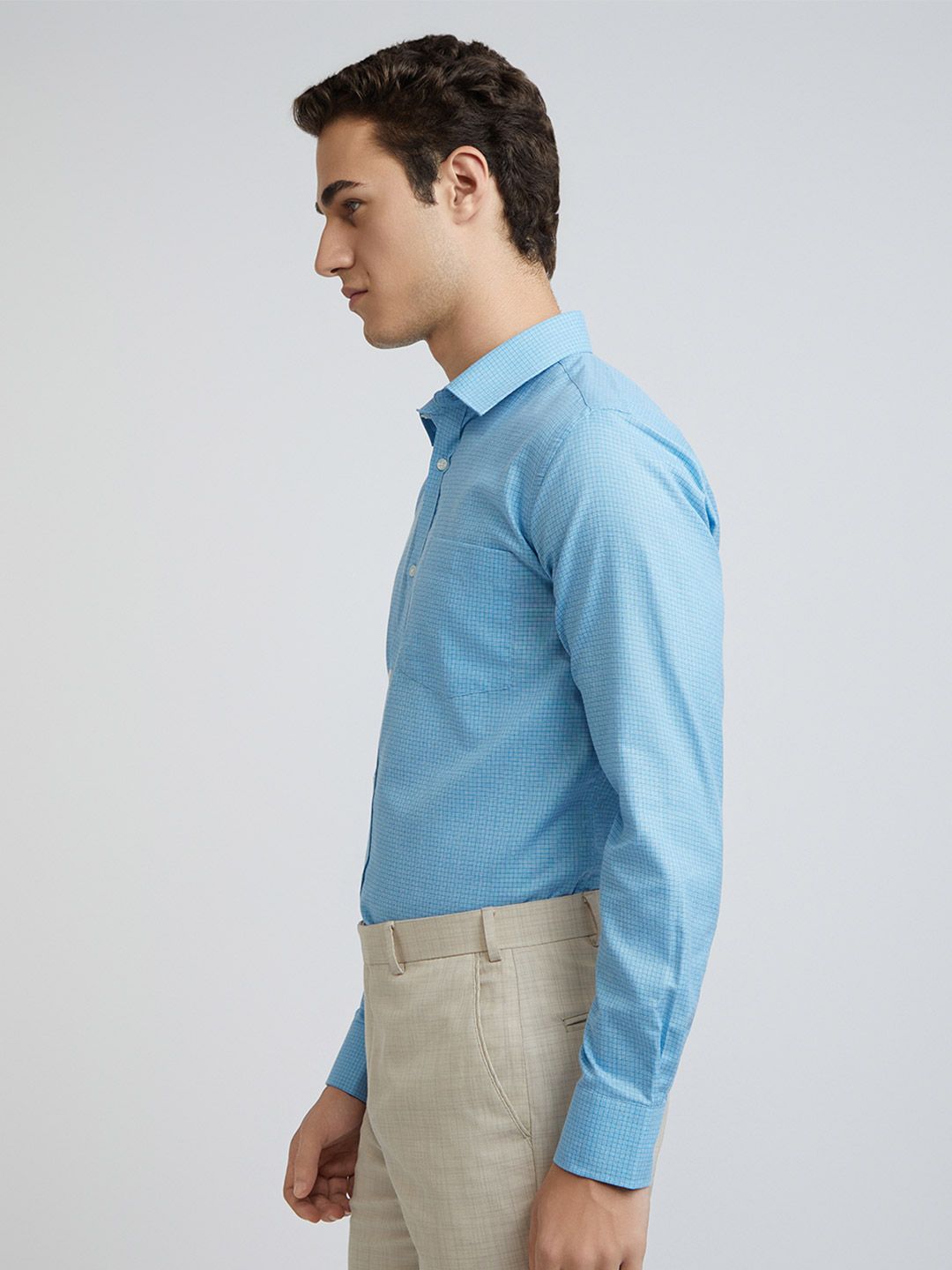 Park Avenue Slim Fit Self Design Opaque Formal Shirt