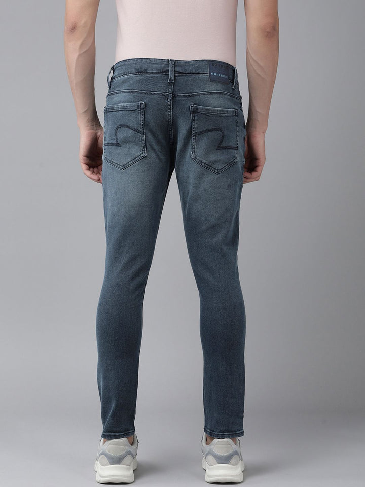 SPYKAR Men Kano Slim Fit Heavy Fade Stretchable Jeans