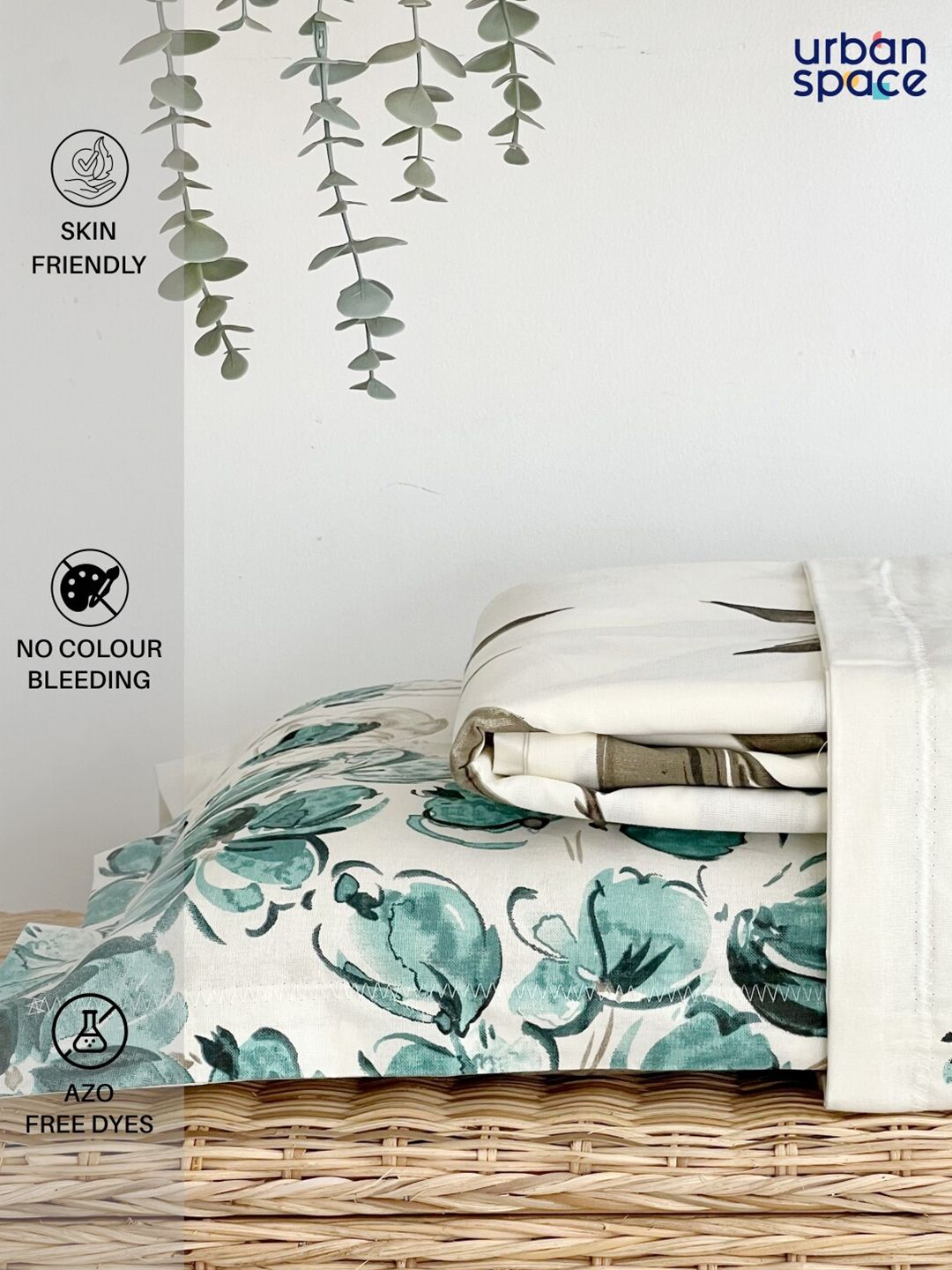 URBAN SPACE King Fitted Bedsheet Set