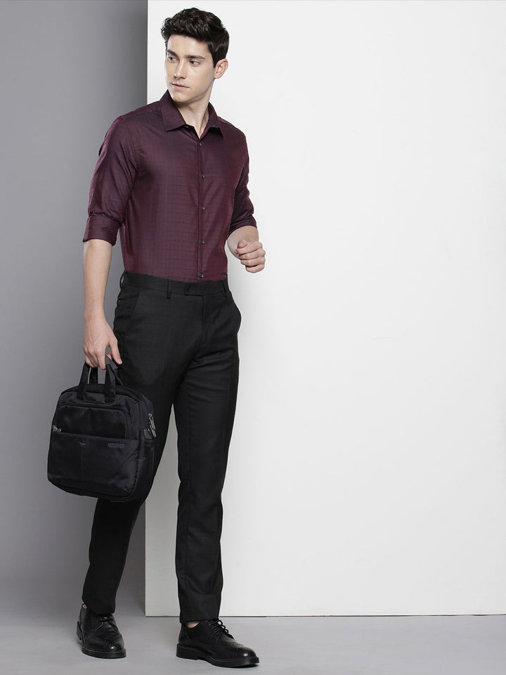 The Indian Garage Co. X Luxe Slim Fit Checked Formal Shirt