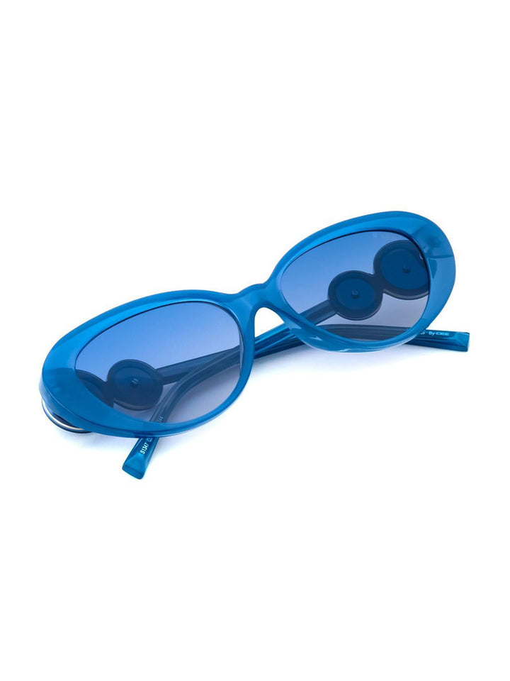 IRUS by IDEE Women Oval Sunglasses with UV Protected Lens IRS1347C5SG