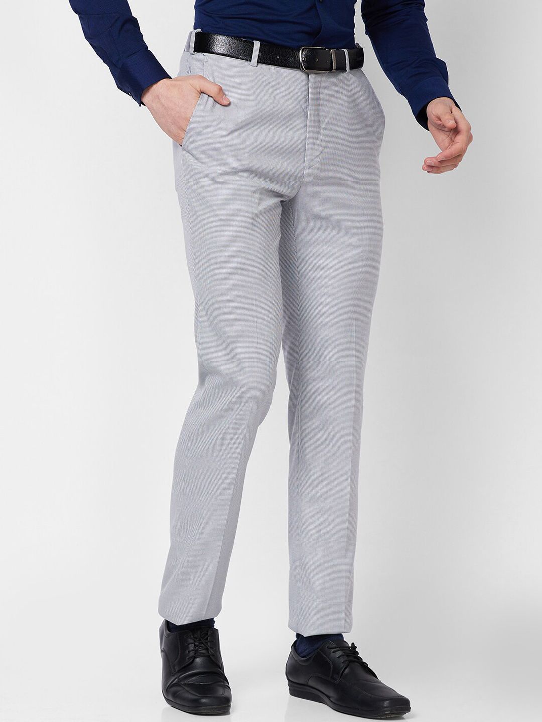 Raymond Self-Designed Contemporary Fit Formal Trousers