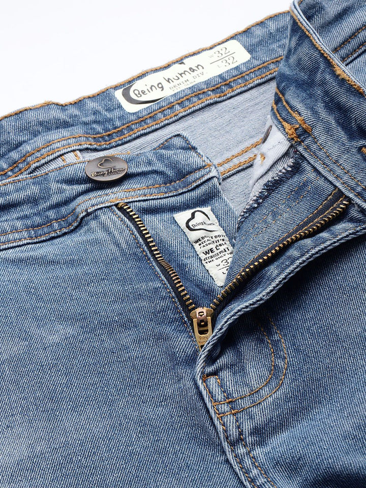 Being Human Men Slim Fit Light Fade Stretchable Jeans