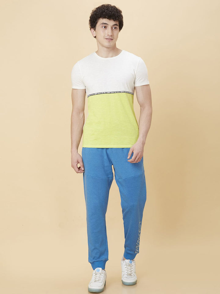 Being Human Men Round Neck Colourblocked T-shirt