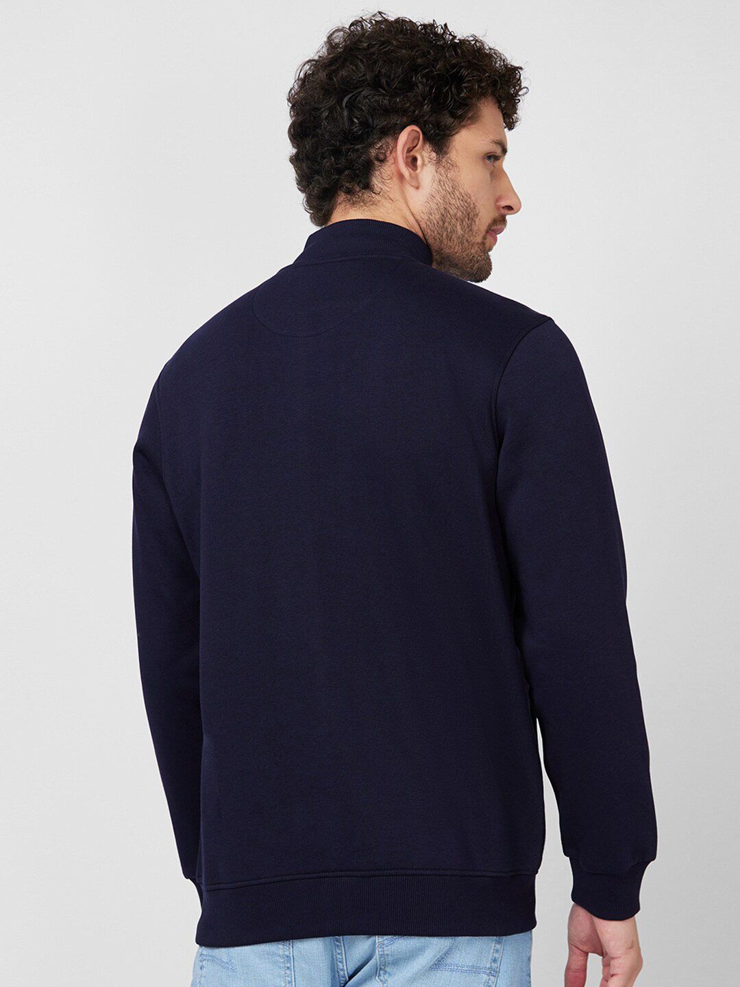 SPYKAR Printed High Neck Sweatshirt