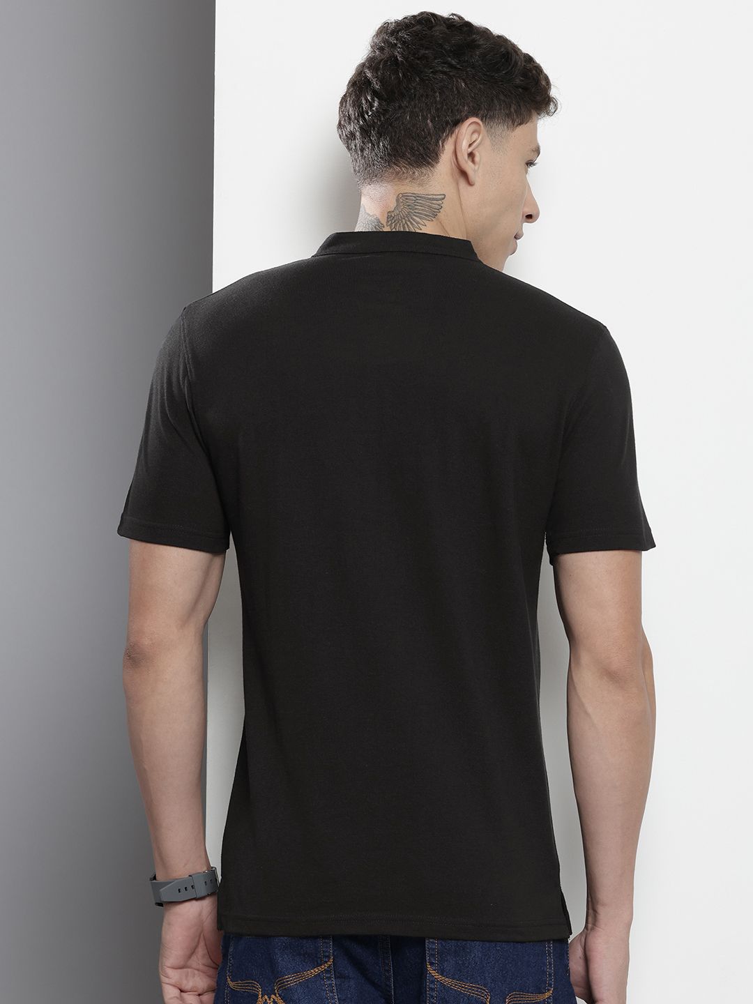 The Indian Garage Co Band Collar T-shirt