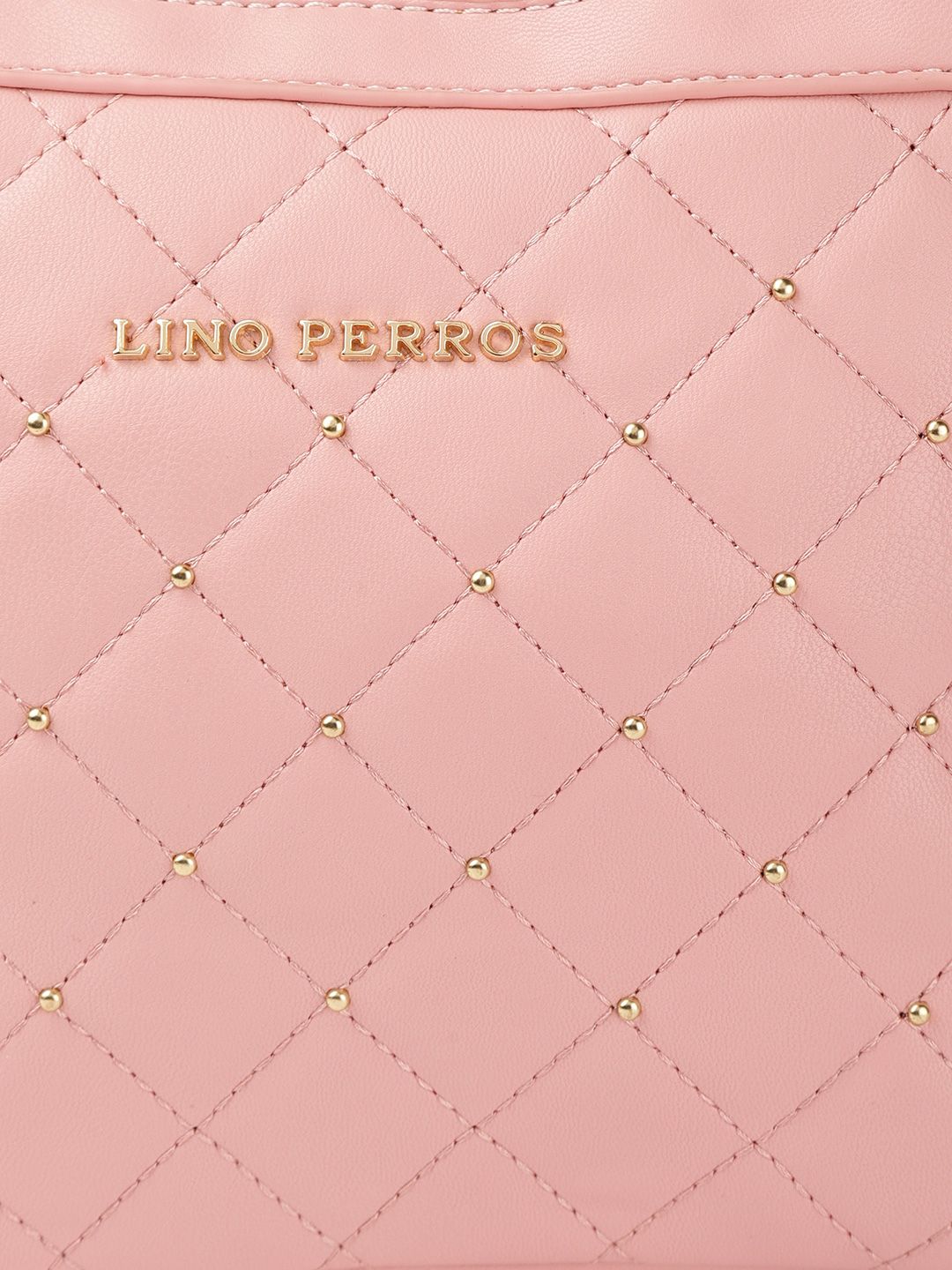 Lino Perros Women Pink Quilted Sling Bag