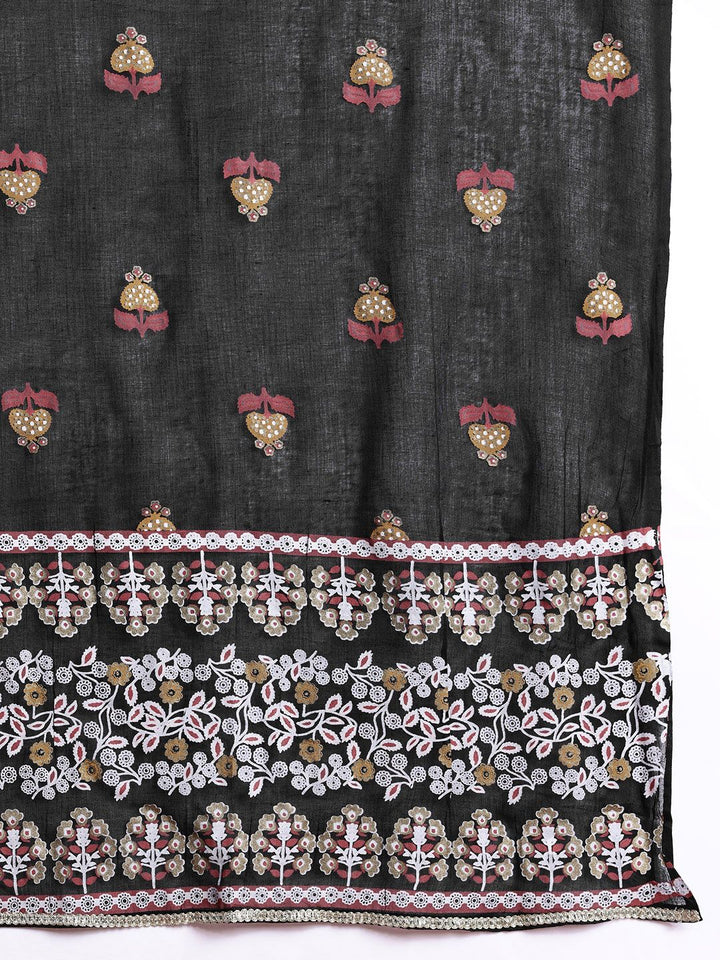 Anouk Printed Ready to Wear Lehenga & Smocked Blouse With Dupatta