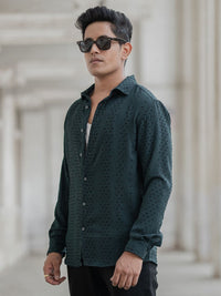 Powerlook Men Spread Collar Abstract Printed Casual Shirt