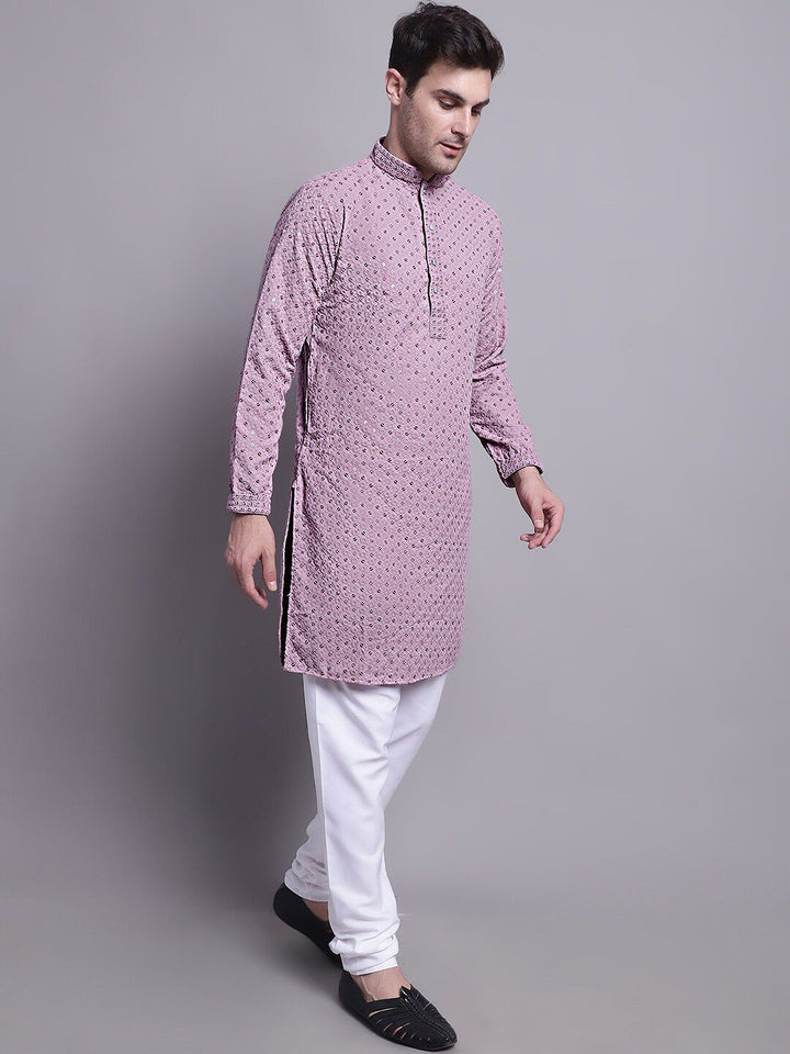 Jompers Embroidered Pure Cotton Kurta with Churidar