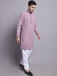 Jompers Embroidered Pure Cotton Kurta with Churidar