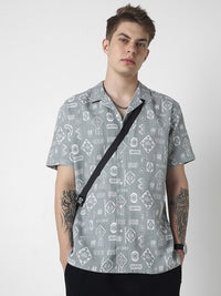 VASTRADO Men Classic Opaque Printed Casual Shirt